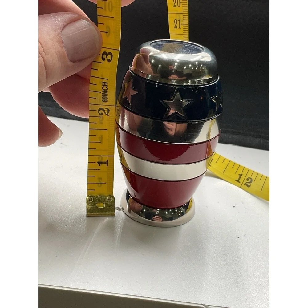 Crescent Memorial Patriot Cremation Urn Interchangeable Military Emblems